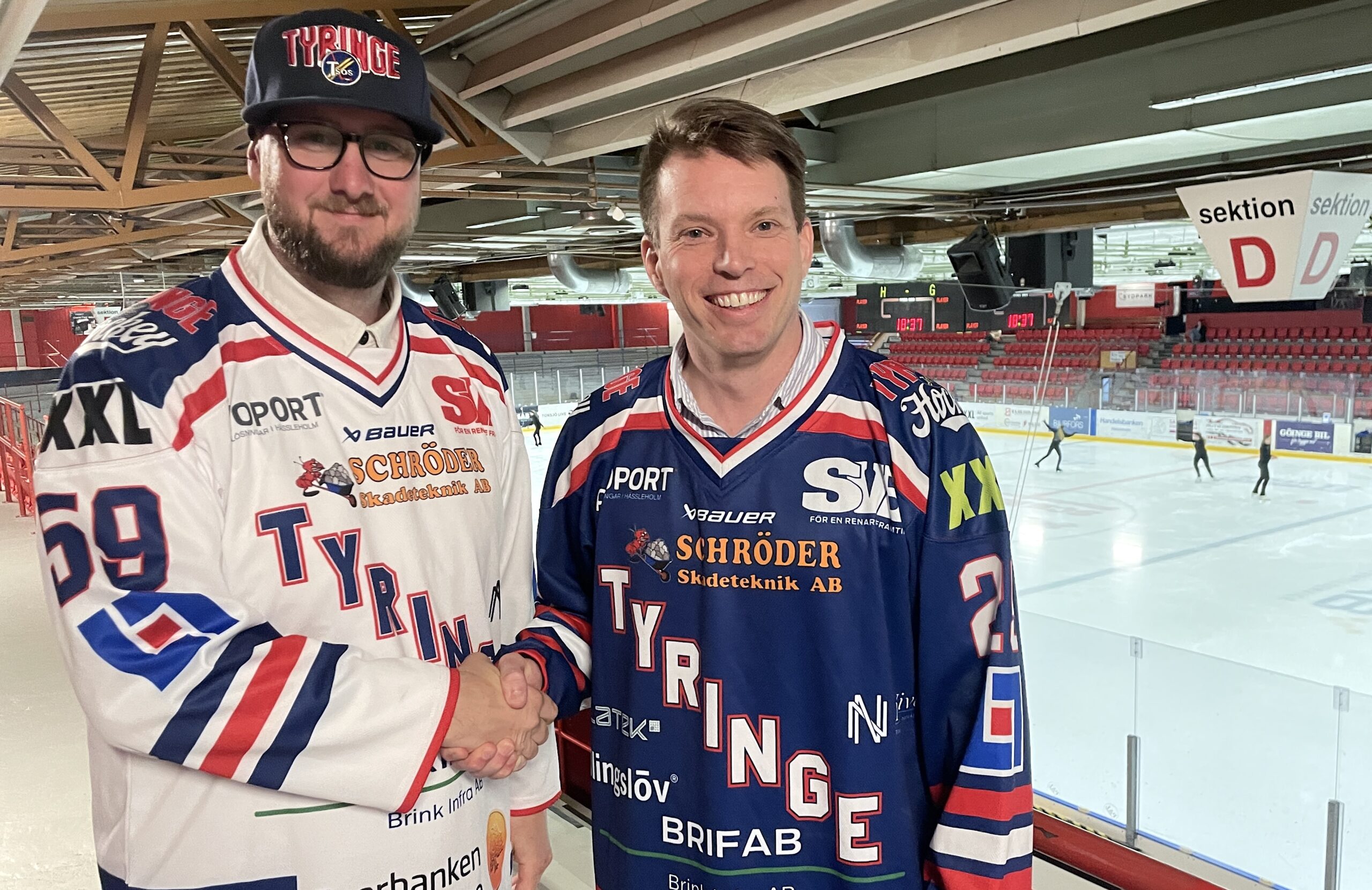Sportchef Fredrik Arvidsson och assisterande sportchef Jakob Sahlin.
